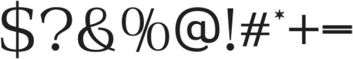 Agumony Regular otf (400) Font OTHER CHARS