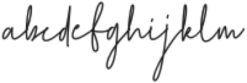 AgustineSignature otf (400) Font LOWERCASE