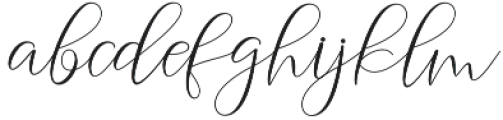 agelysha script Regular otf (400) Font LOWERCASE