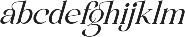 agright-Italic otf (400) Font LOWERCASE