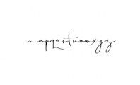 Aghnesta-Signature.otf Font LOWERCASE