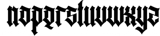 Agathiqy - Blackletter Font Font LOWERCASE