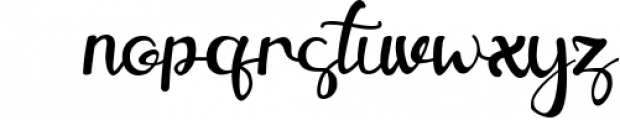 Agathis - Modern Calligraphy Font LOWERCASE