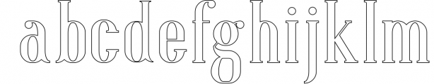 Aglow Serif - 4 Style 2 Font LOWERCASE