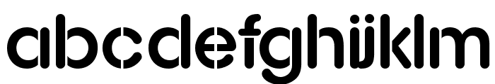 AG Stencil Font LOWERCASE
