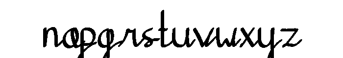 Agamama Font LOWERCASE
