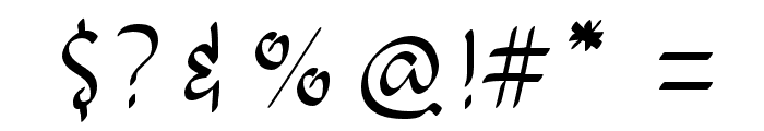 Agathsya-Regular Font OTHER CHARS