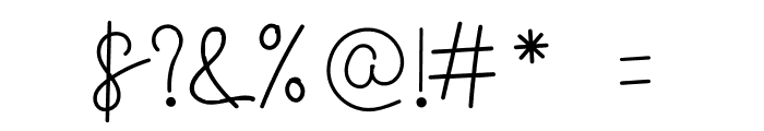 Agatta Script Regular Font OTHER CHARS