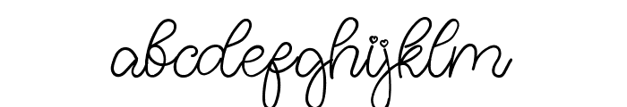Agatta Script Regular Font LOWERCASE