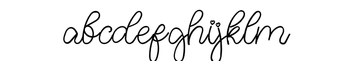 AgattaScript-Regular Font LOWERCASE