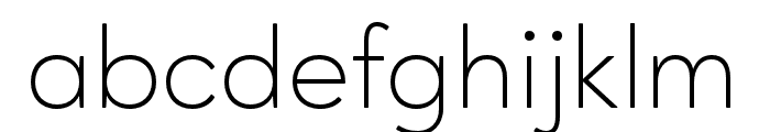 AgeoPersonalUse-Light Font LOWERCASE