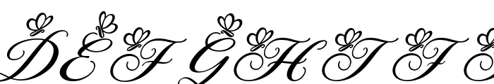 Agetya Butterfly Italic Italic Font UPPERCASE