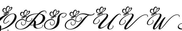 Agetya Butterfly Italic Italic Font UPPERCASE