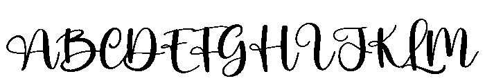 Agile Font UPPERCASE
