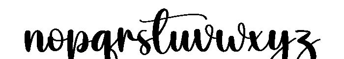 Agile Font LOWERCASE