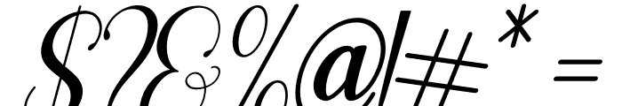 Agilia Italic Font OTHER CHARS