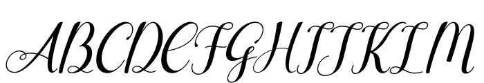 Agilia Italic Font UPPERCASE