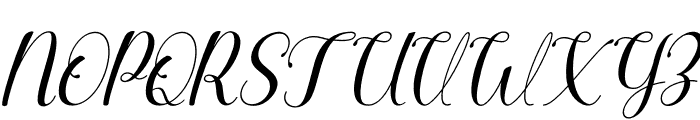 Agilia Italic Font UPPERCASE