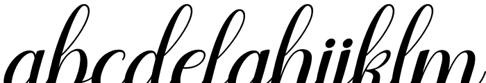 Agilia Italic Font LOWERCASE