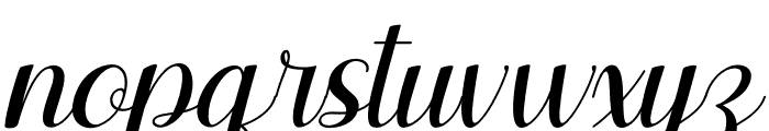 Agilia Italic Font LOWERCASE