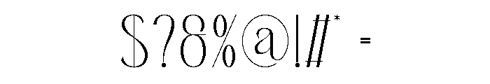 Aginers Font OTHER CHARS
