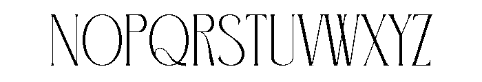Aginers Font UPPERCASE