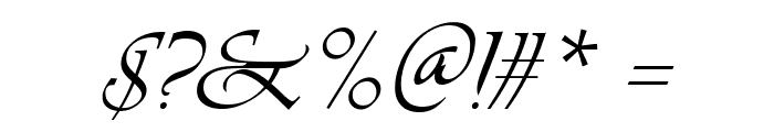 Agnez Lovely Italic Font OTHER CHARS