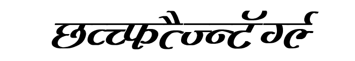 Agra Bold Italic Font UPPERCASE