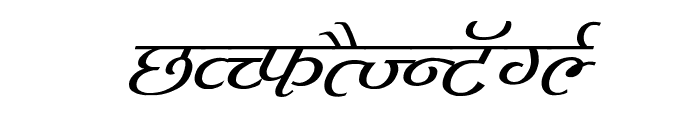 Agra Italic Font UPPERCASE