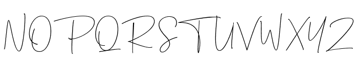 Agustine Signature Font UPPERCASE