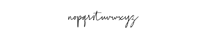 Agustine Signature Font LOWERCASE