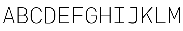 Agyx Mono Extralight Font UPPERCASE