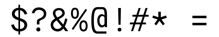 Agyx Mono Regular Font OTHER CHARS