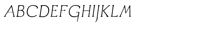 Aged Italic Font UPPERCASE