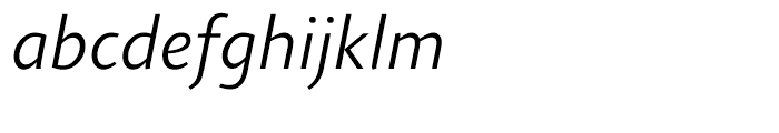 Agilita Light Italic Font LOWERCASE