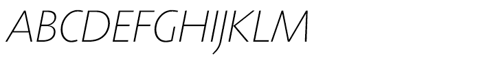 Agilita Thin Italic Font UPPERCASE
