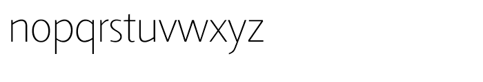 Agilita Thin Font LOWERCASE