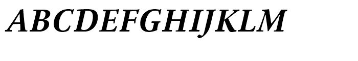 Agmena Bold Italic Font UPPERCASE