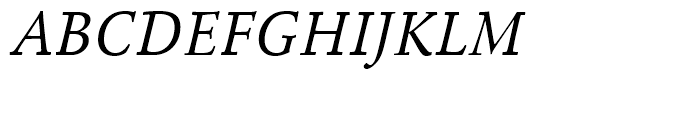 Agmena Book Italic Font UPPERCASE