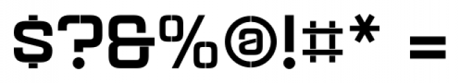 Aguda Stencil 1 Black Unicase Font OTHER CHARS