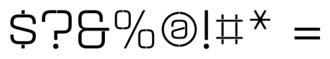 Aguda Stencil 1 Regular Font OTHER CHARS
