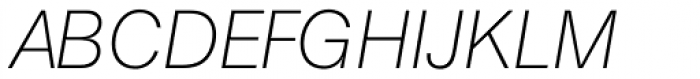 AG Book BQ UltraLight Italic Font UPPERCASE