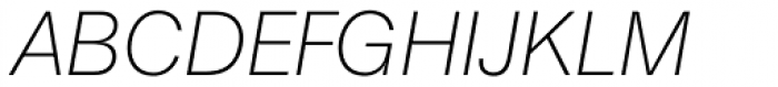 AG Book Pro UltraLight Italic Font UPPERCASE