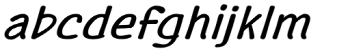 Agak Regular Italic Font LOWERCASE