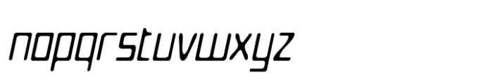 Agaline Blur Italic Font LOWERCASE