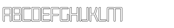 Agaline Outline Font UPPERCASE