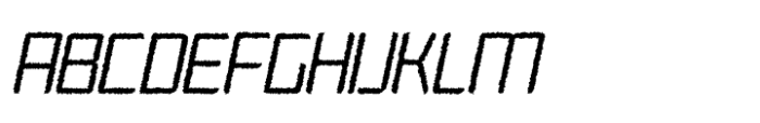 Agaline Rough Italic Font UPPERCASE