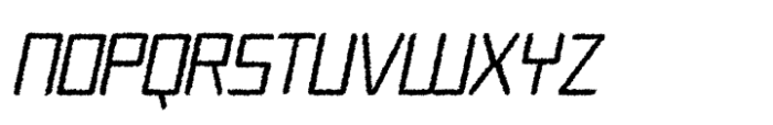 Agaline Rough Italic Font UPPERCASE