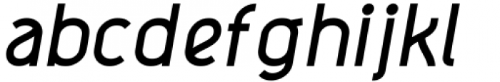 Agane Regular Italic Font LOWERCASE