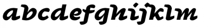 Agarsky Basic Black Italic Font LOWERCASE